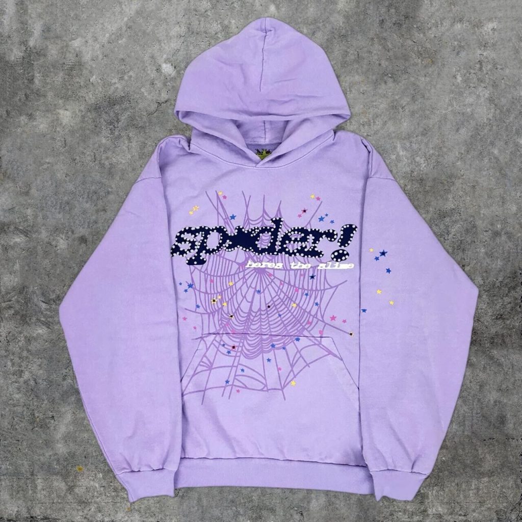 purple sp5der hoodie
