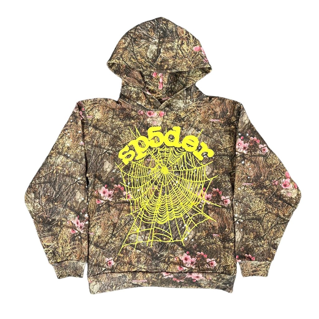 yellow sp5der hoodie