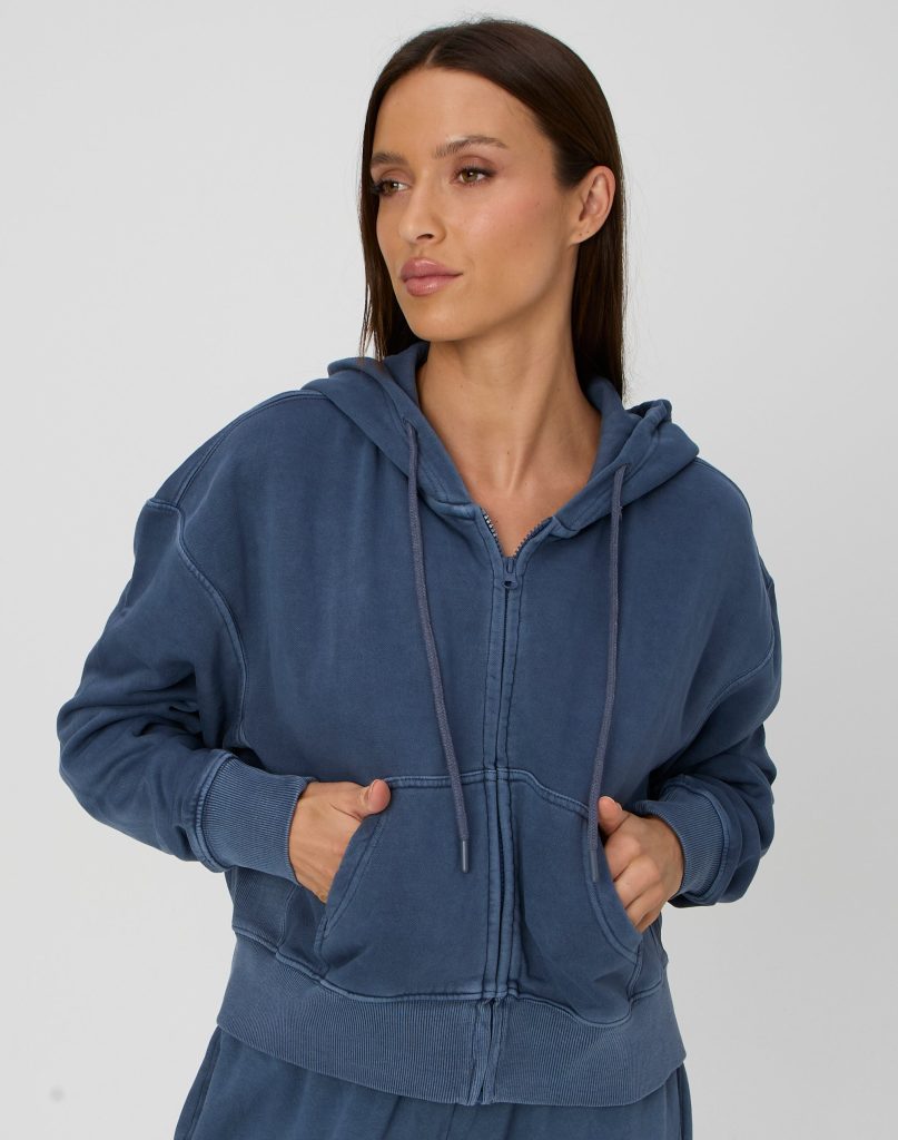 crop zip up hoodie