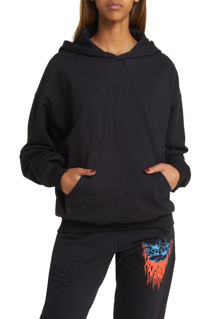 black graphic hoodies