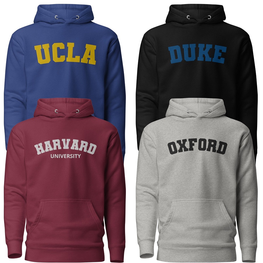 vintage college hoodies